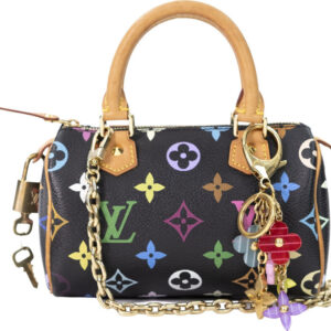 Louis Vuitton Nano Speedy / HL with Bag Chains Mini Handbag