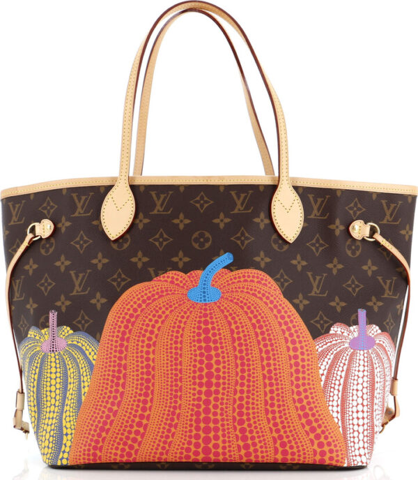 Louis Vuitton Neverfull Yayoi Kusama Pumpkins Halloween MM Tote Bag