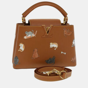 Louis Vuitton x Grace Coddington Brown Capucines BB Top Handle Bag