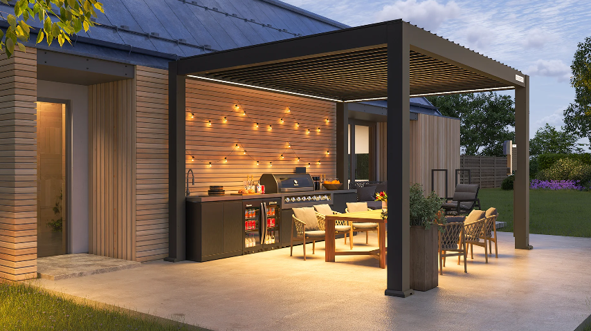FlexPatio’s Motorized Pergola redefines outdoor summer comfort